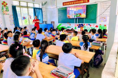 LIÊN ĐỘI TRƯỜNG TH PHAN VĂN ĐƯỜNG ĐÓN CÁC BÉ MẦM NON NGHĨA HOÀ THAM QUAN, TRẢI NGHIỆM